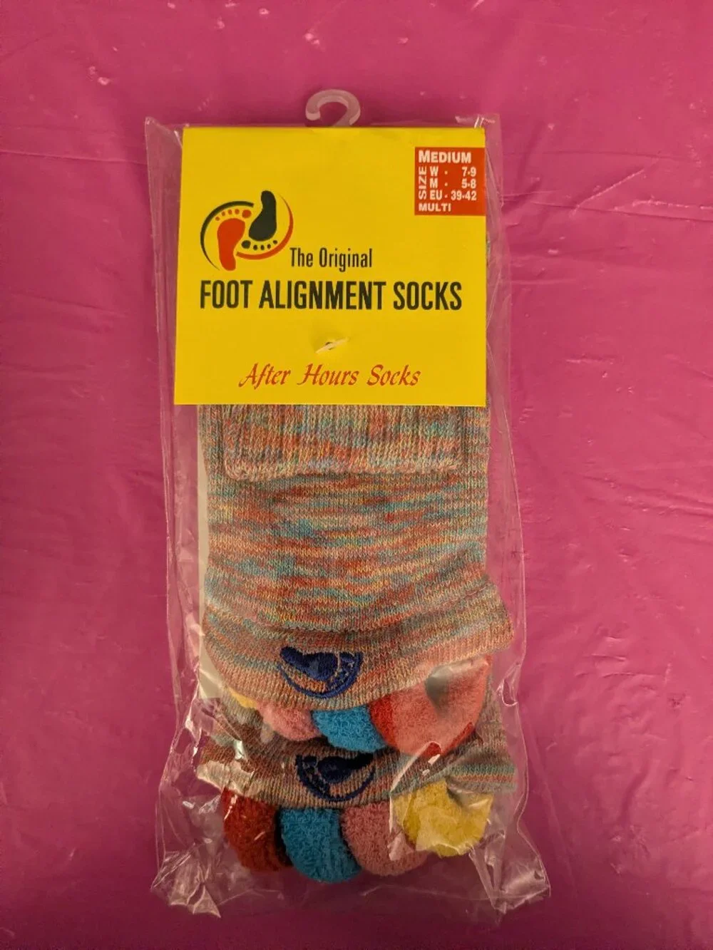 NEW Original Foot Alignment Socks Medium Men 5-8 Women 7-9 EU 39-42 Happy Feet